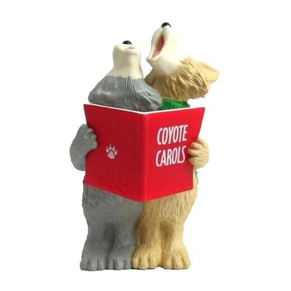 Hallmark Keepsake Christmas Tree Ornament Coyote Carols 1990 Vintage Singing - Picture 1 of 15
